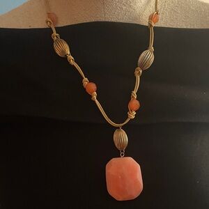 beaded pendant necklace